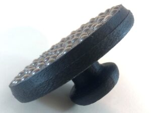 Black ball bearing baren with short handle on its side